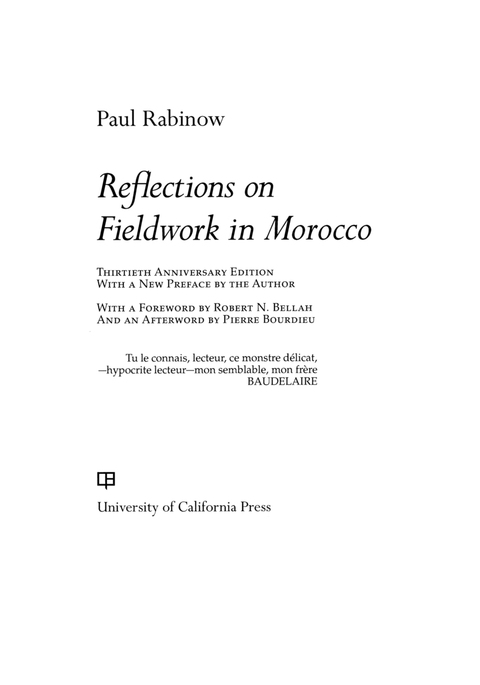 Reflections on Fieldwork in Morocco